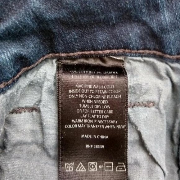 Kut From The Kloth Straight Leg MidRise Jeans Dark Wash 6L - Picture 9 of 9